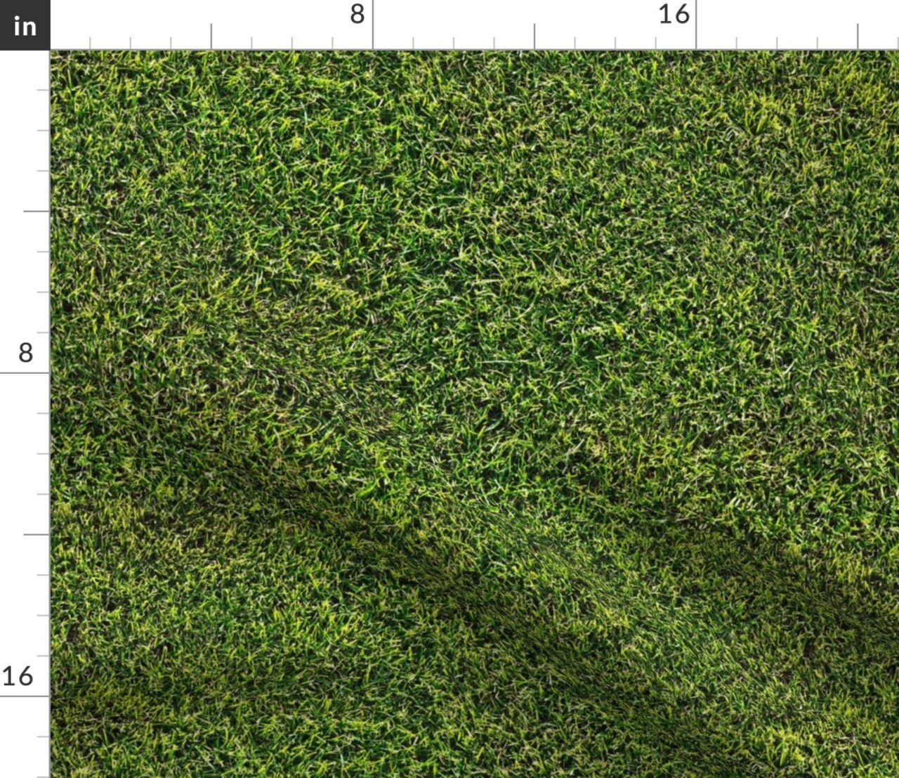 Lawn Grass Green Custom Printed Fabric by Spoonflower Various Fabrics by the Yard or Fat Quarter